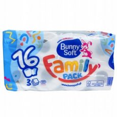 BUNNY SOFT - Toiletpapier 3laags (16 rollen)