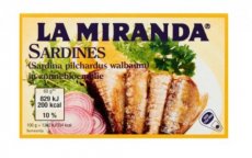 LA MIRANDA - Makreelfilets zonnebloemolie (125gr)