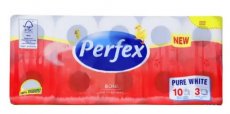 PERFEX - Toiletpapier 3laags white (10 rollen) PERFEX - Toiletpapier 3laags white (10 rollen)