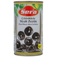 SERA - Zwarte olijven zonder pit (385gr)